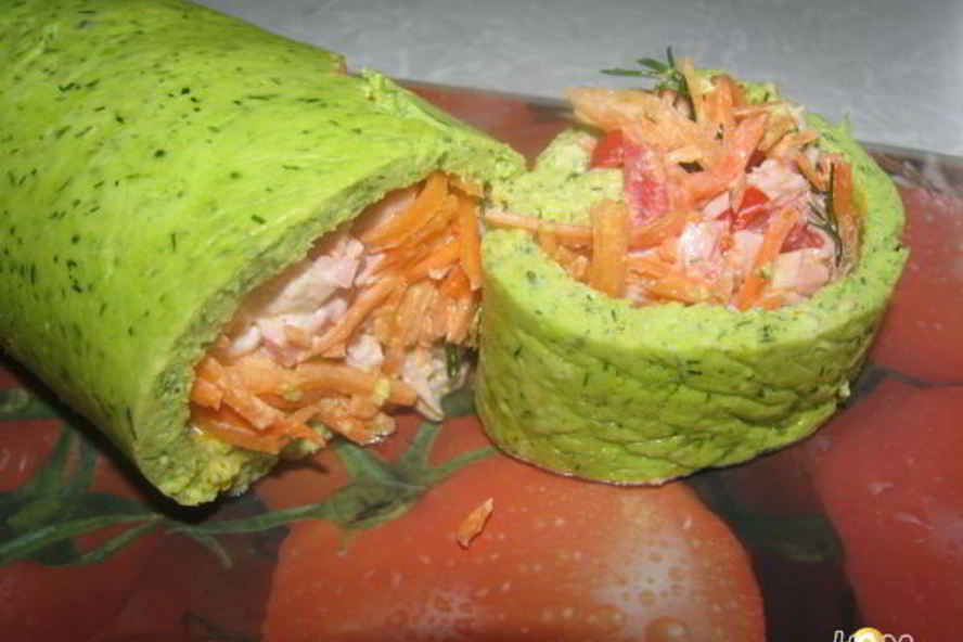 Рецепт рулет с плавленым сыром