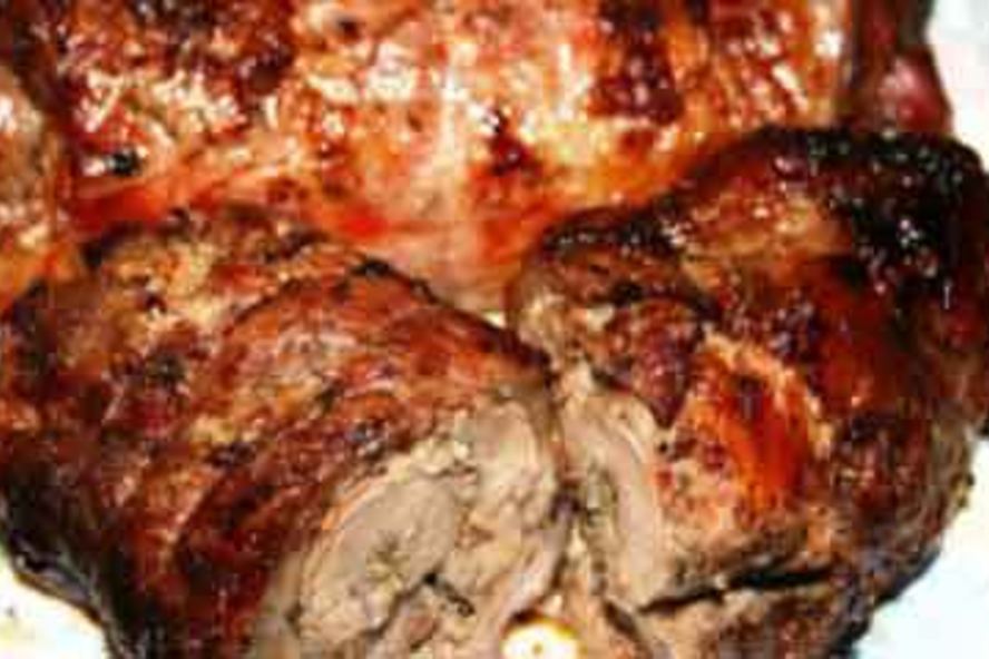 Рецепт рулет свиной с грибами