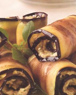 Рулетики из баклажанов