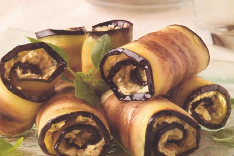 Рецепт рулетики из баклажанов