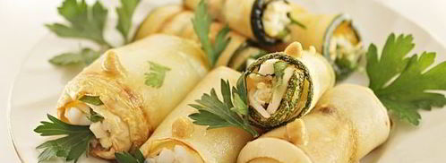 рулетики из кабачков с сыром и чесноком. Шаг 8