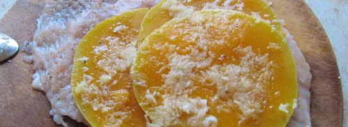 рулетики из куриного филе с тыквой. Шаг 3