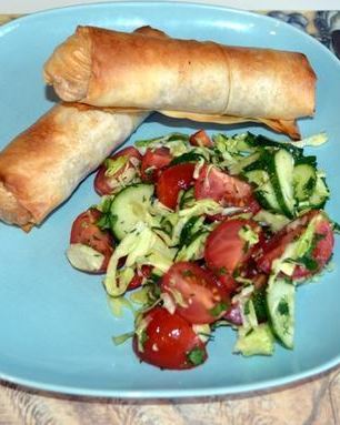 Рулетики с куриной начинкой