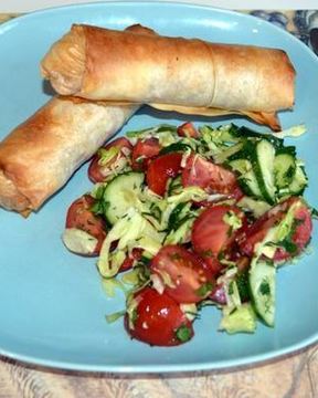 Рулетики с куриной начинкой