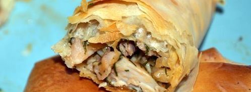 рулетики с куриной начинкой. Шаг 9