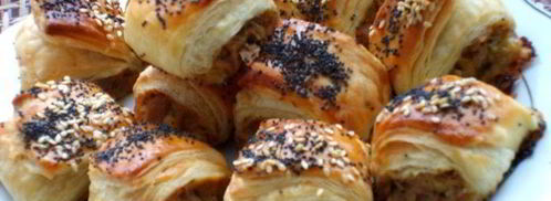 рулетики слоеные с тунцом. Шаг 10