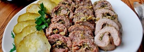 рулеты из говядины прованские огурчики. Шаг 13