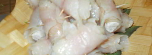 рулеты из телапии с творожным сыром и орехами. Шаг 7