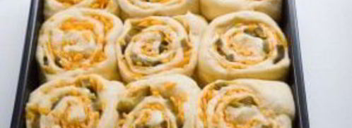 рулеты с сыром и перцем. Шаг 5