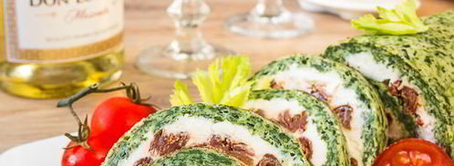 шпинатный рулет с вялеными томатами. Шаг 18