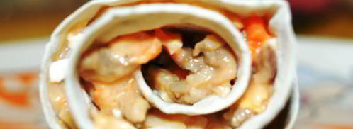 теплые рулетики с мясом и грибами. Шаг 5