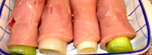 запеченные рулетики из ветчины. Шаг 3