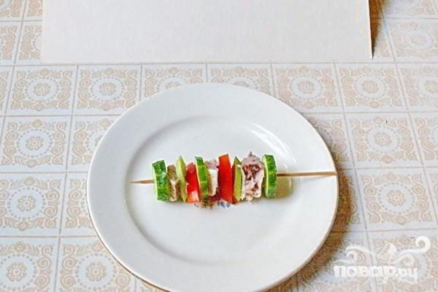 Рецепт рыбная закуска на шпажках