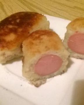 Сосиски в картошке