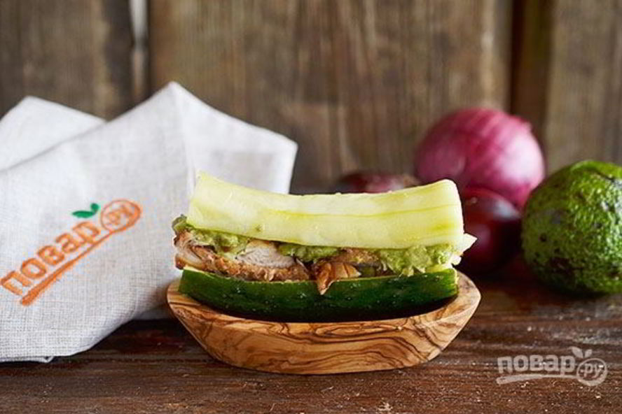 Рецепт огуречный сэндвич