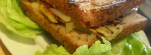 сэндвич-гриль с баклажаном-гриль, сыром и прошутто. Шаг 4