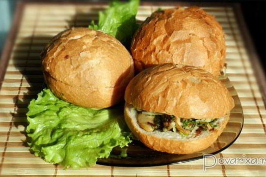 Рецепт сэндвичи с начинкой из грибов и сыра