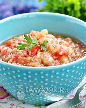 Сырая икра из баклажанов