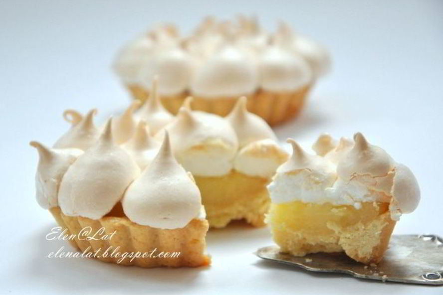 Рецепт лимонные тарталетки с безе