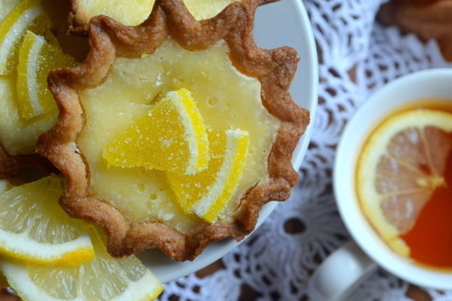 Рецепт лимонные тарталетки с лимонным мармеладом