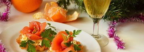 новогодние тарталетки с семгой. Шаг 14