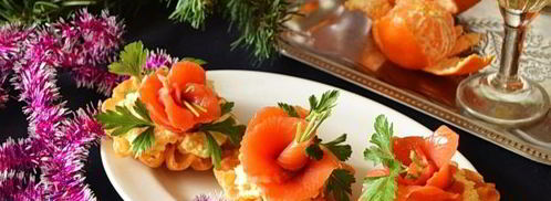 новогодние тарталетки с семгой. Шаг 15