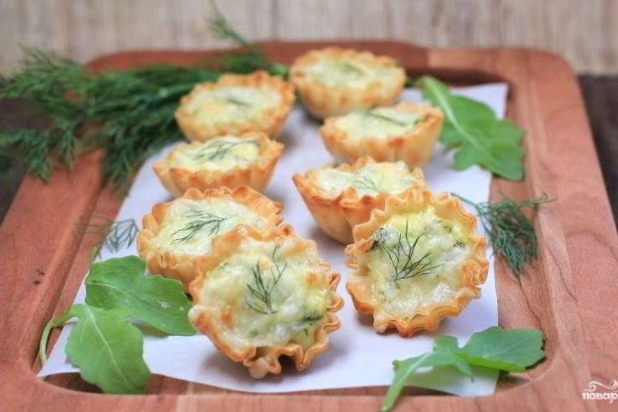 Рецепт тарталетки с горбушей
