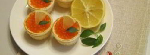 тарталетки с красной икрой. Шаг 4