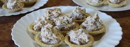 тарталетки с красной рыбой и сыром. Шаг 5