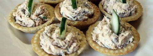 тарталетки с красной рыбой и сыром. Шаг 6