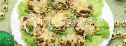 тарталетки с начинкой новогодний сюрприз. Шаг 9