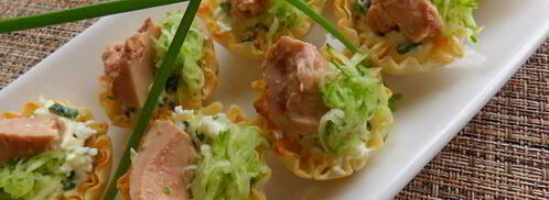 тарталетки с печенью трески. Шаг 7