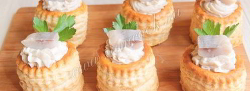 тарталетки с сельдью и творогом. Шаг 8