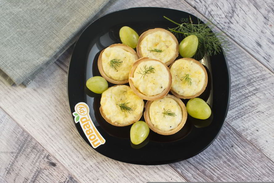 Рецепт тарталетки с сыром