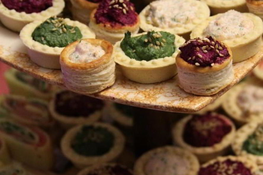 Рецепт тарталетки с цветной начинкой