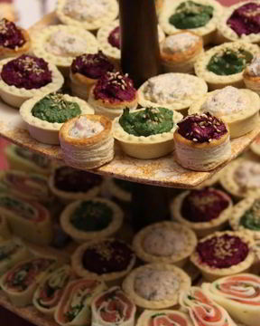 Тарталетки с цветной начинкой