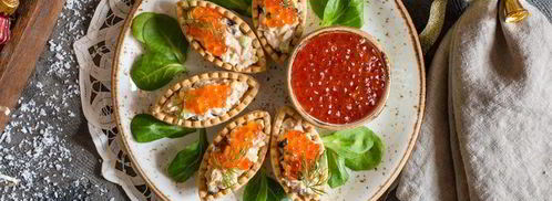 тарталетки с тунцом и красной икрой. Шаг 6