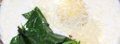 тарталетки с тыквой и фетой в сливочно-шпинатной заливке. Шаг 3