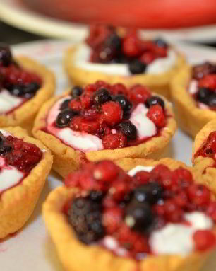 Тарталетки в духовке с начинкой