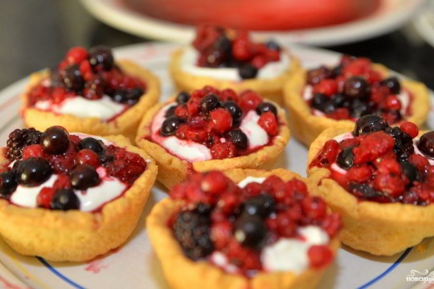 Рецепт тарталетки в духовке с начинкой