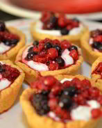 Тарталетки в духовке с начинкой