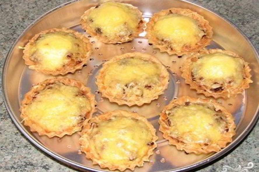 Рецепт тарталетки запеченные с начинкой