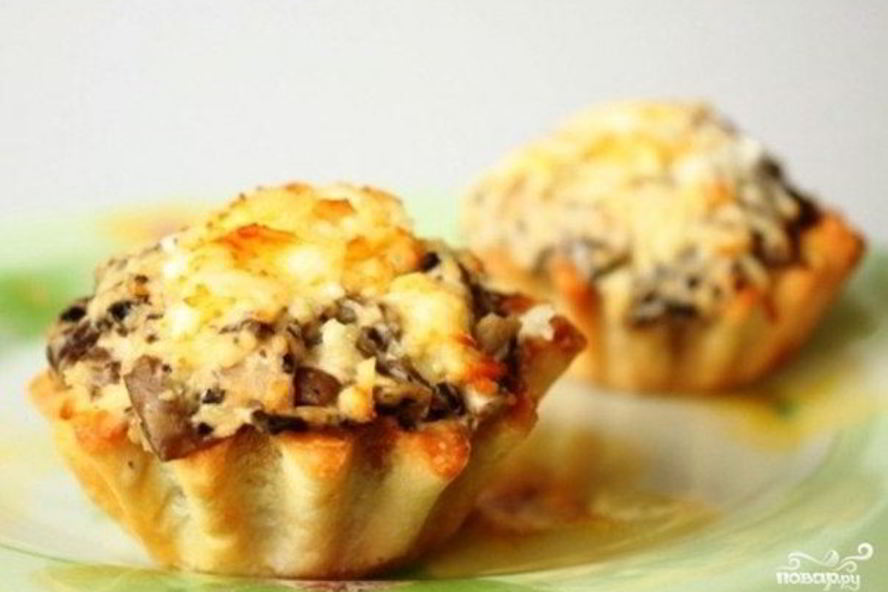 Рецепт тарталетки запеченные с сыром