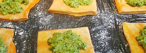 томатные тарталетки с помидорами, фетой и соусом песто. Шаг 3