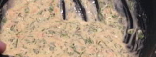 закуска в тарталетках с семгой. Шаг 2