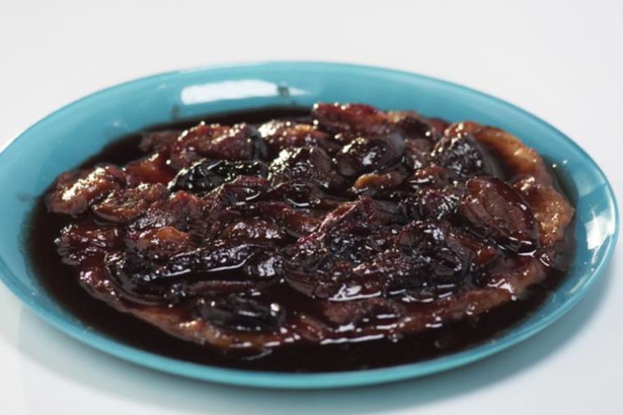 Рецепт быстрый тарт-татен со сливами