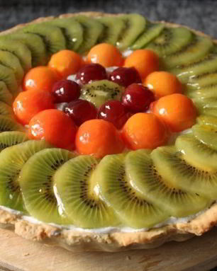 Фруктовый тарт с кремом шантильи