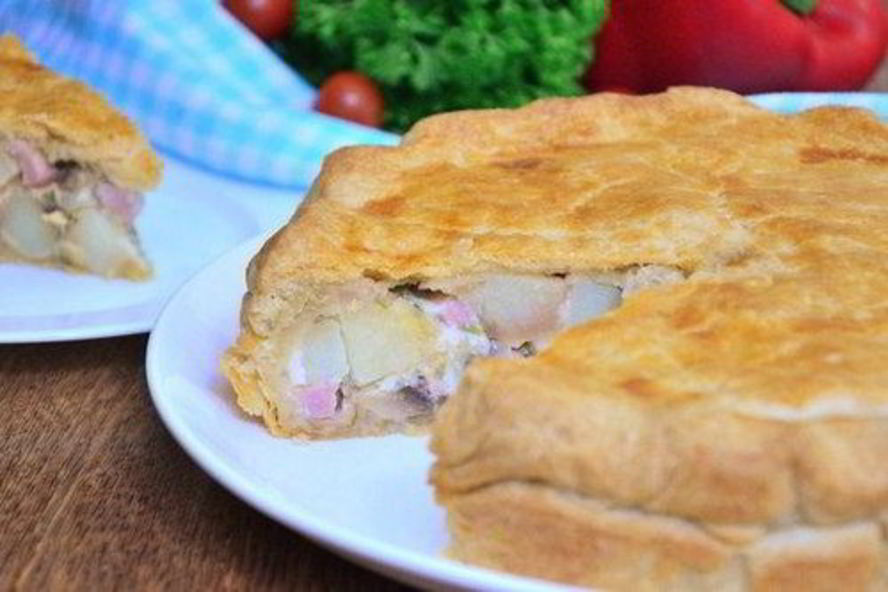 Рецепт картофельный тарт с грибами