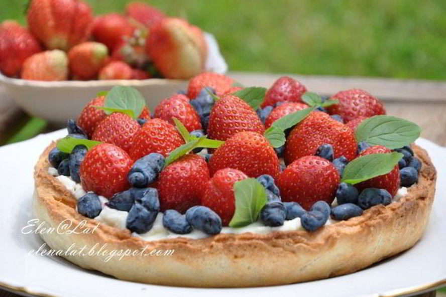Рецепт летний тарт с ягодами