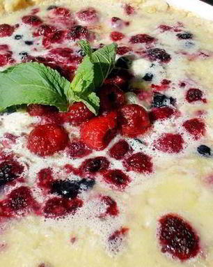 Малиновый тарт с белым шоколадом